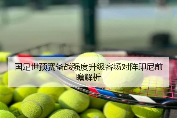 国足世预赛备战强度升级客场对阵印尼前瞻解析